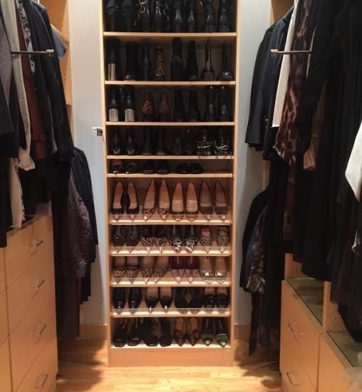 Maple Women’s Shoe Storage | Melanie Johnsons Closets